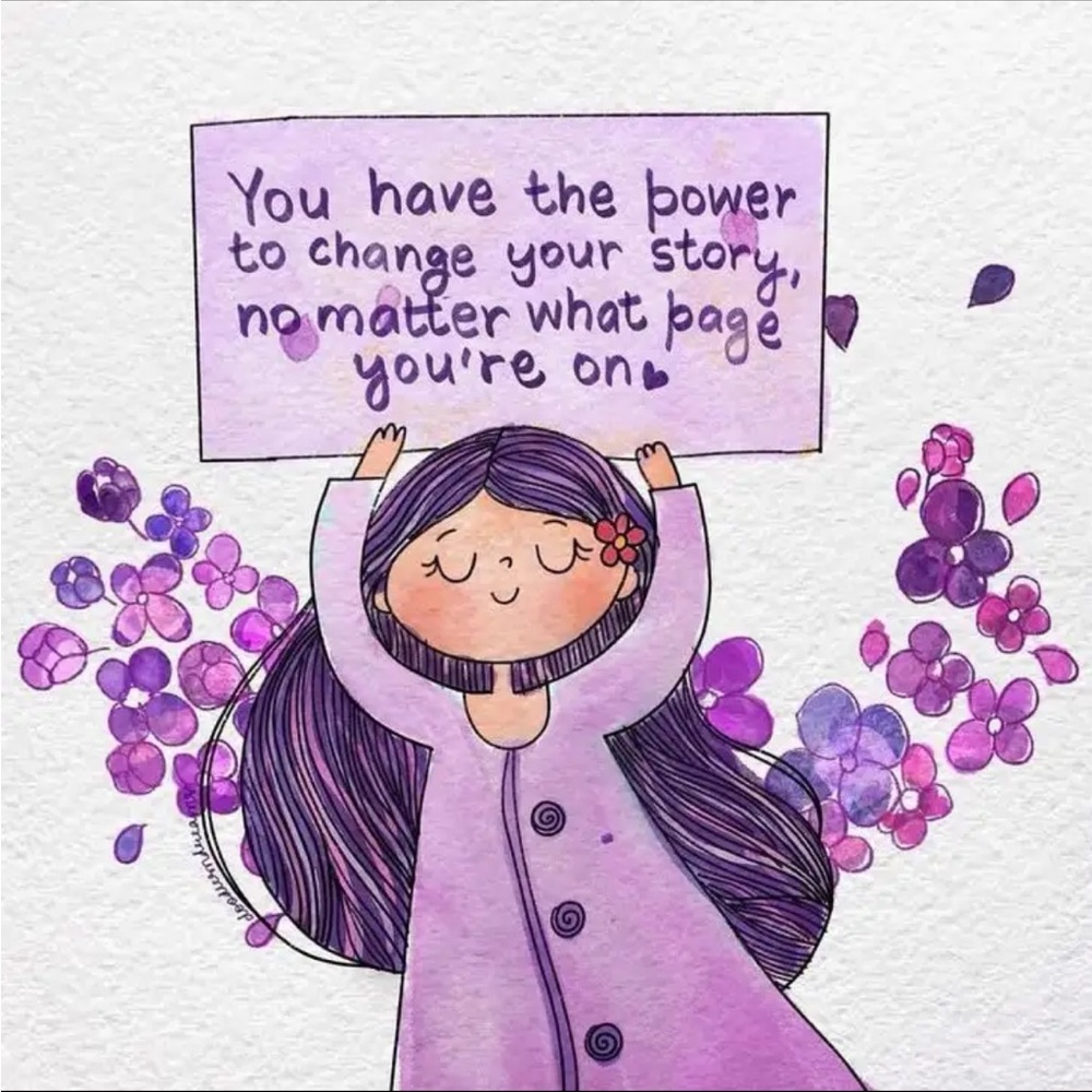 Inspirational Purple Art